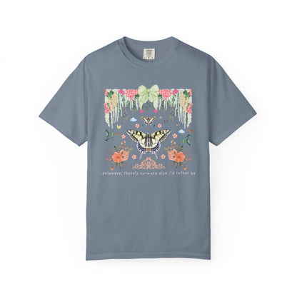 Colorful Delaware Butterfly Lover Tee