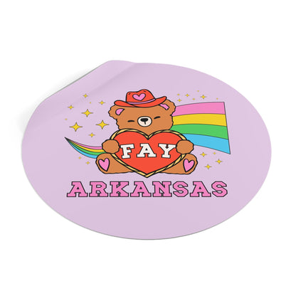 Colorful Fayetteville AR Sticker