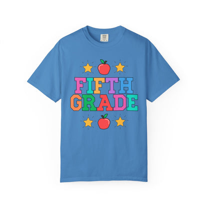 Colorful Fifth Grade Teacher Tee
