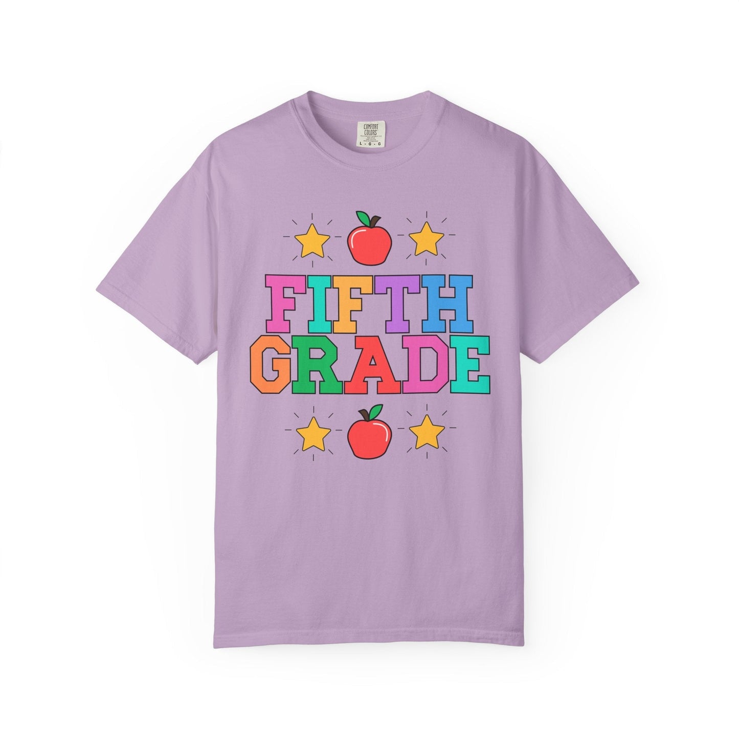 Colorful Fifth Grade Teacher Tee