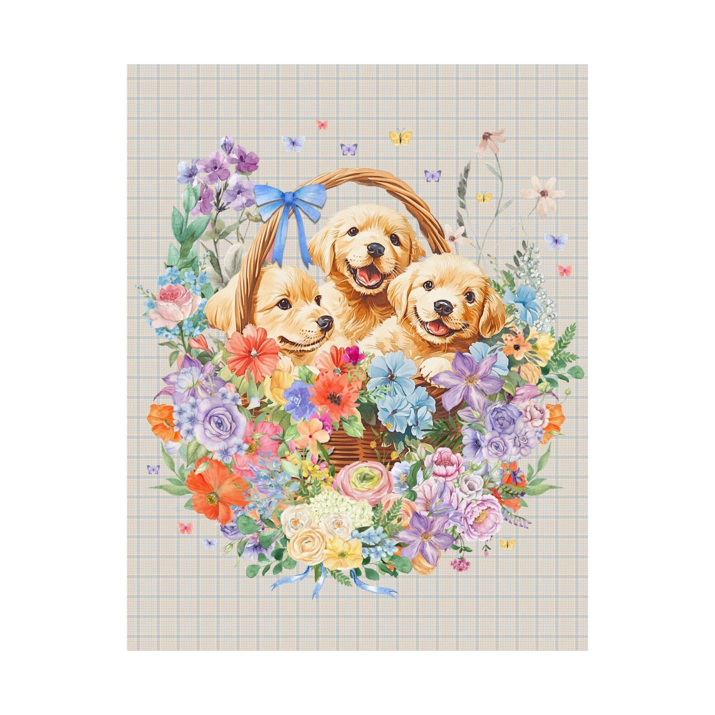 Colorful Puppy Poster