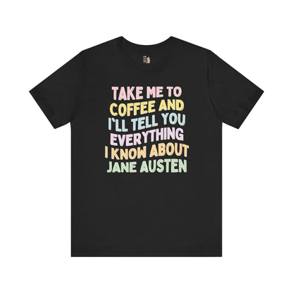 Colorful Jane Austen Tee Shirt