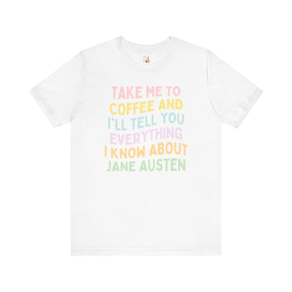 Colorful Jane Austen Tee Shirt