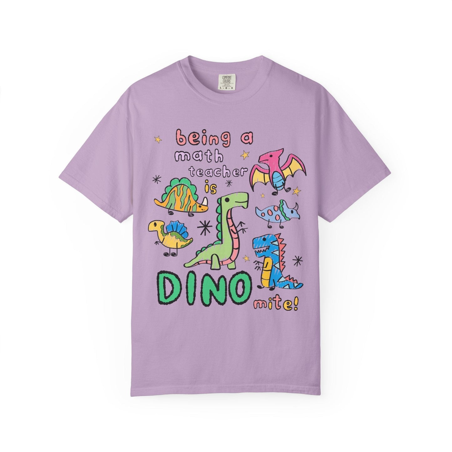 Dinosaur Math Teacher Tee