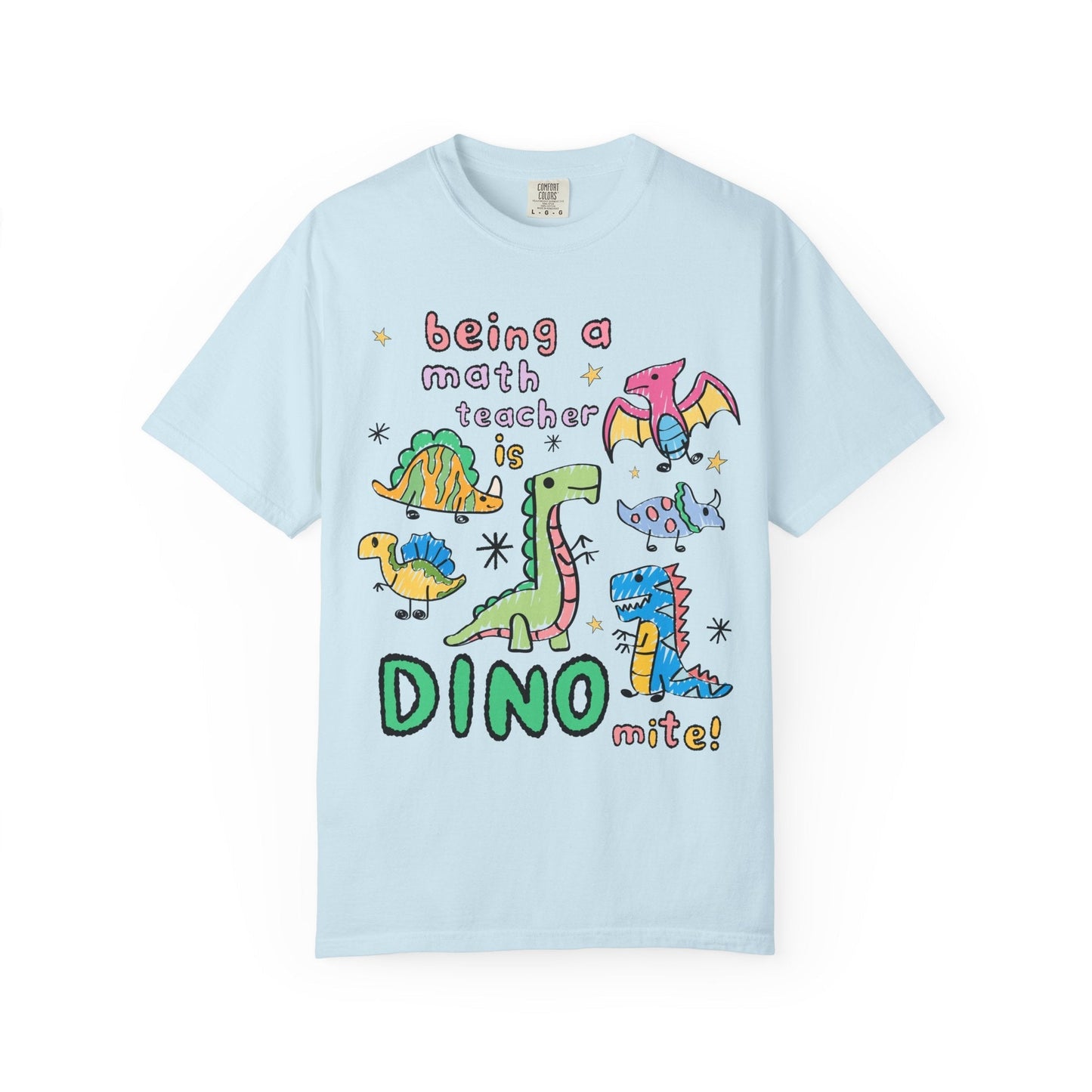Dinosaur Math Teacher Tee