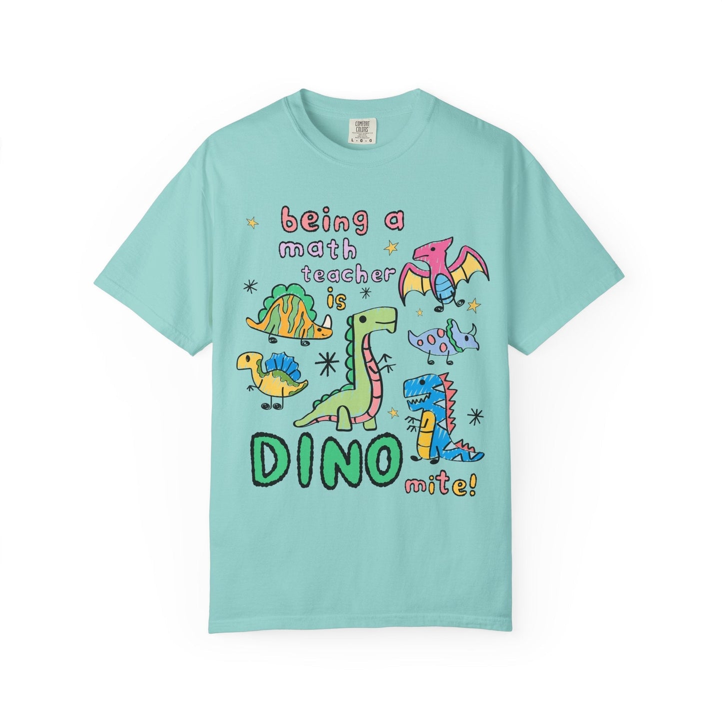 Dinosaur Math Teacher Tee