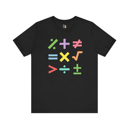 Colorful Math Teacher Tee