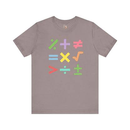Colorful Math Teacher Tee