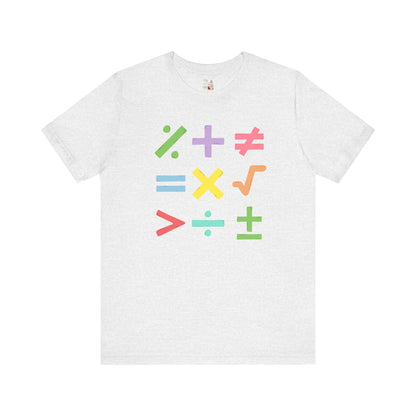 Colorful Math Teacher Tee