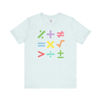 Colorful Math Teacher Tee