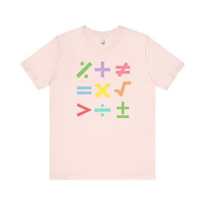 Colorful Math Teacher Tee