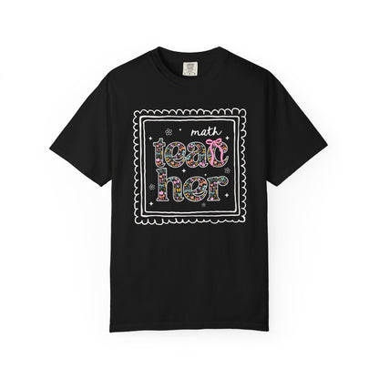 Colorful Math Teacher Tee