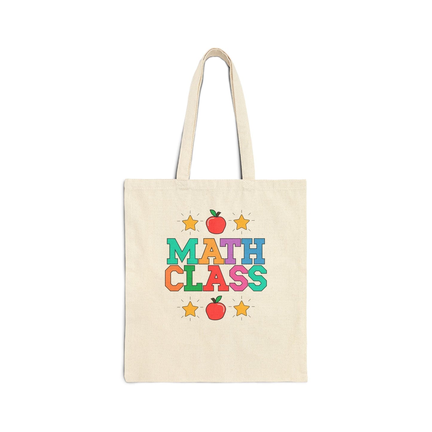 Colorful Math Teacher Tote