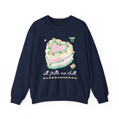 Colorful Maximalist Sweatshirt: All Frills No Chill