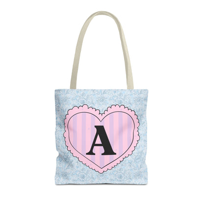 Heart Initial Tote: A