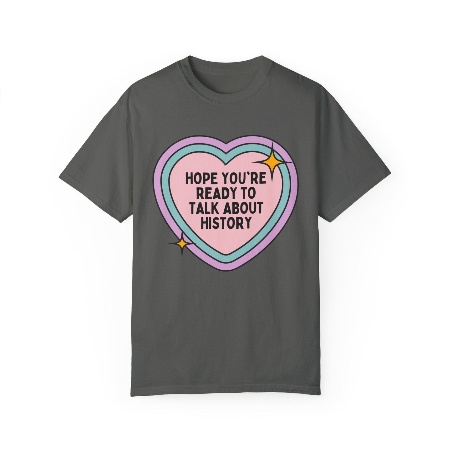 Colorful Rainbow Heart History Tee