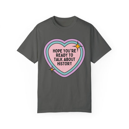 Colorful Rainbow Heart History Tee