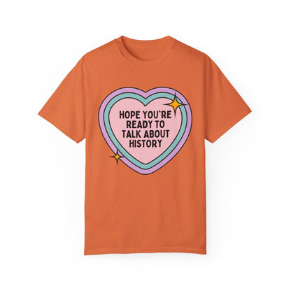 Colorful Rainbow Heart History Tee