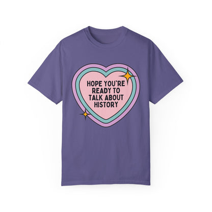 Colorful Rainbow Heart History Tee