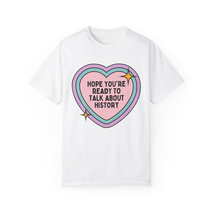 Colorful Rainbow Heart History Tee