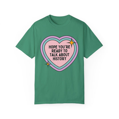 Colorful Rainbow Heart History Tee