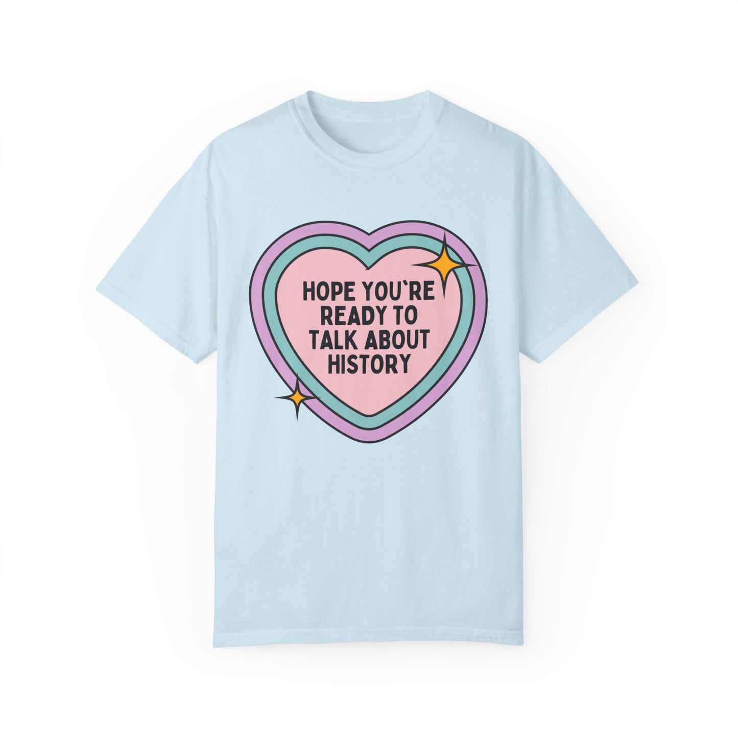 Colorful Rainbow Heart History Tee