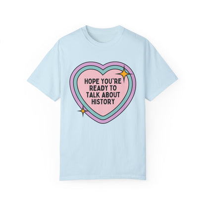 Colorful Rainbow Heart History Tee