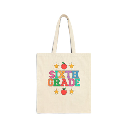 Colorful Sixth Grade Teacher Tote