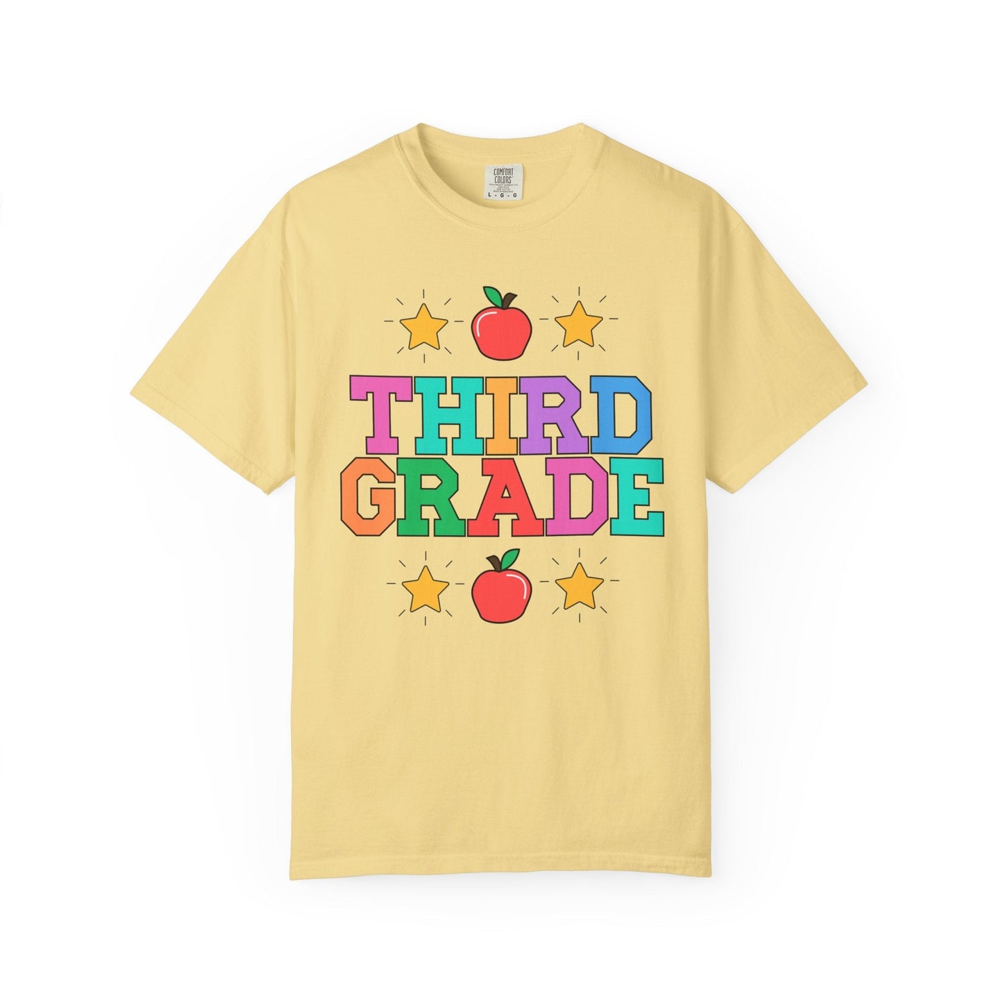 Colorful Third Grade Teacher Tee