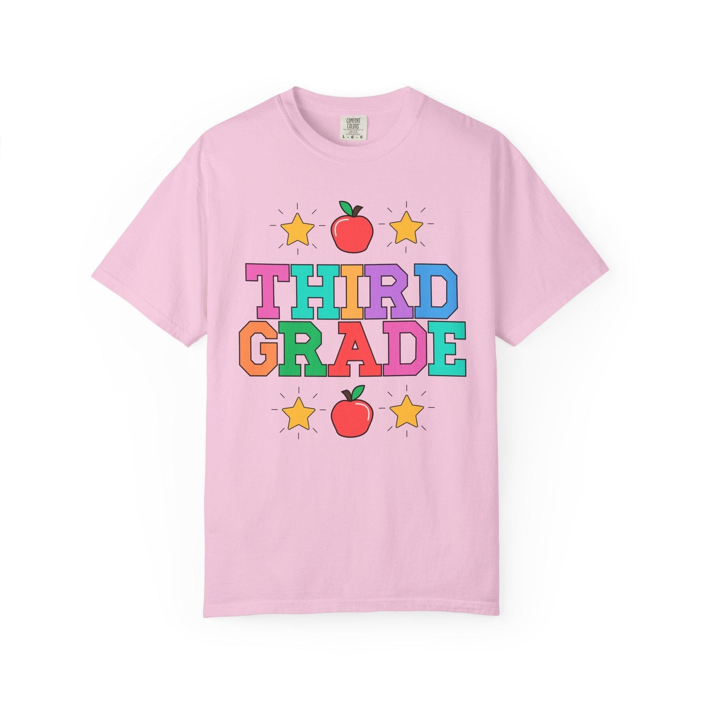 Colorful Third Grade Teacher Tee