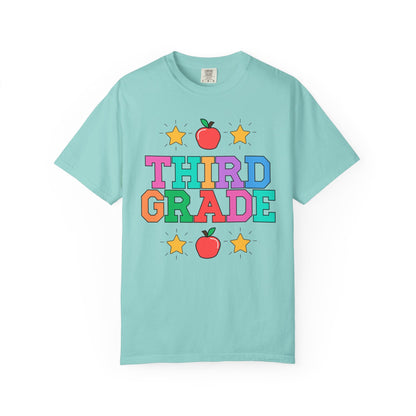 Colorful Third Grade Teacher Tee