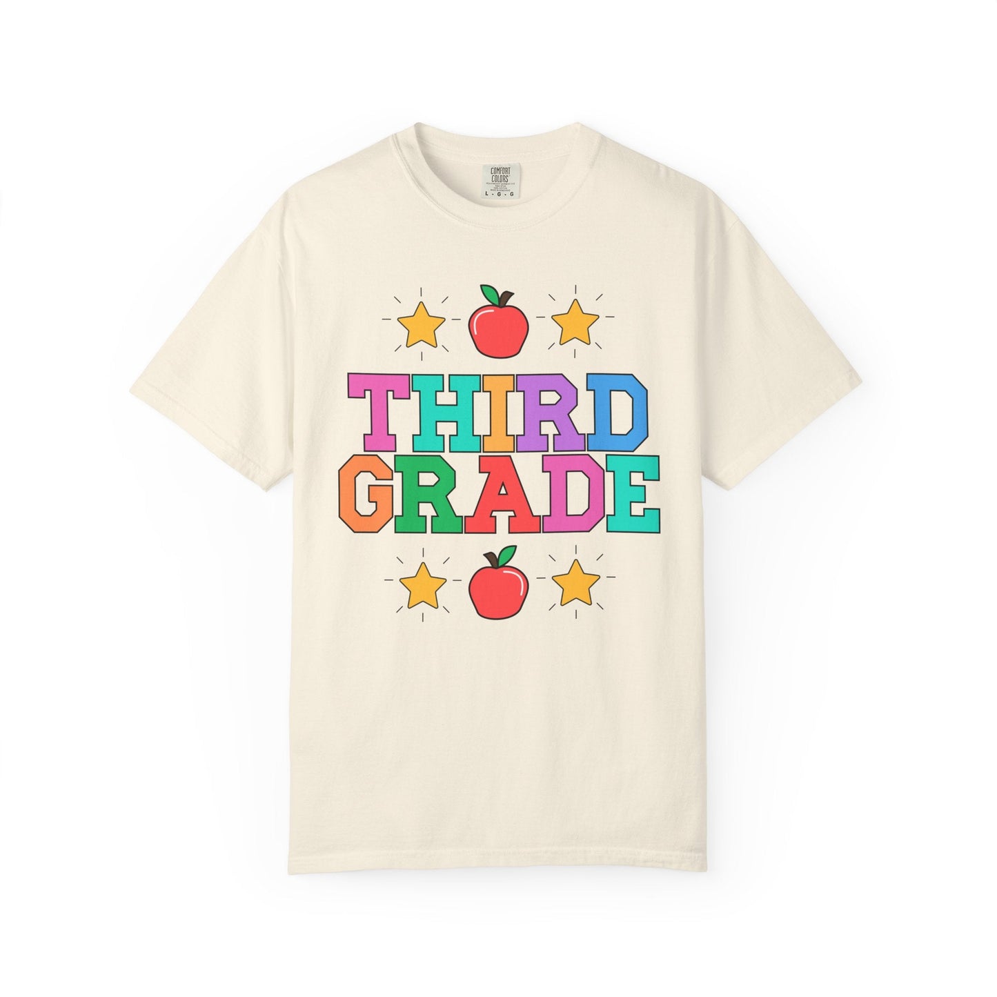 Colorful Third Grade Teacher Tee
