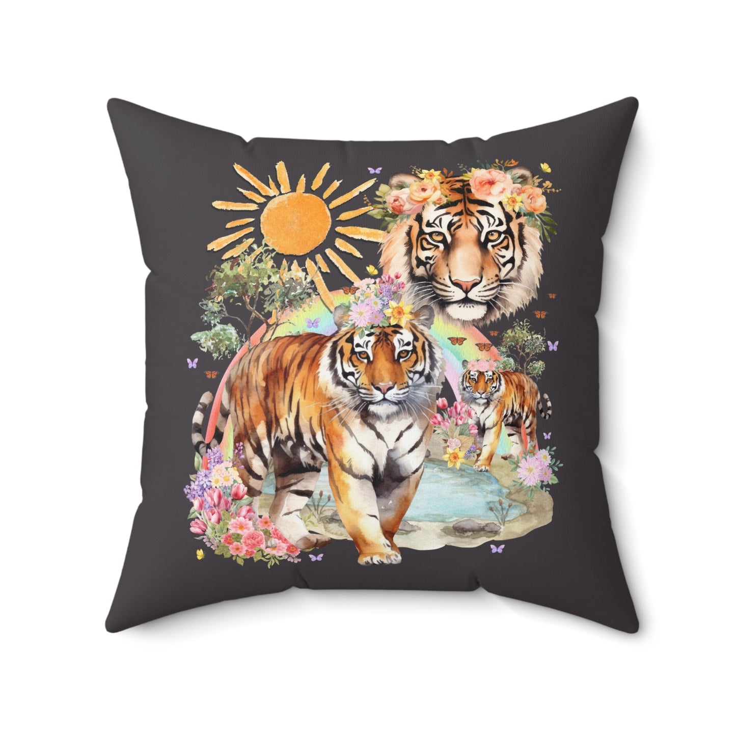 Colorful Tiger Pillow