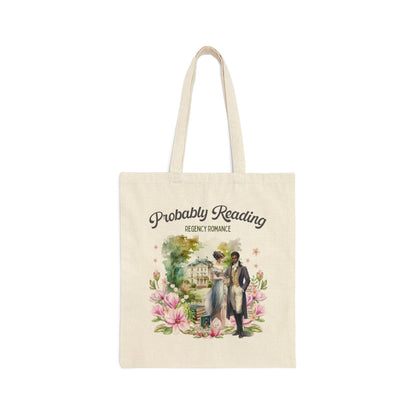Floral Regency Romance Tote Bag