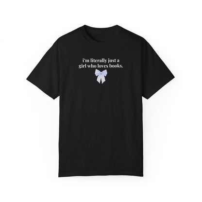 Coquette Bookish Bow T-Shirt for Romance Reader