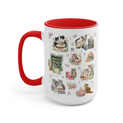 Bookish Cat Coffee Mug