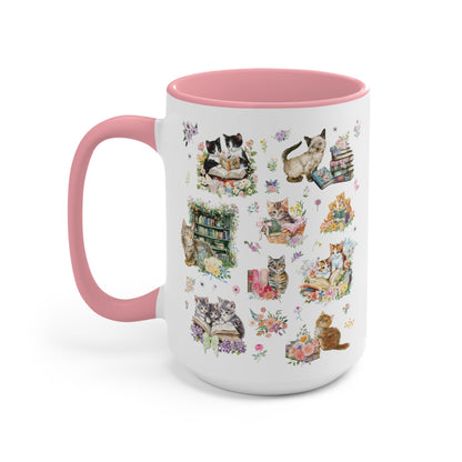 Bookish Cat Coffee Mug