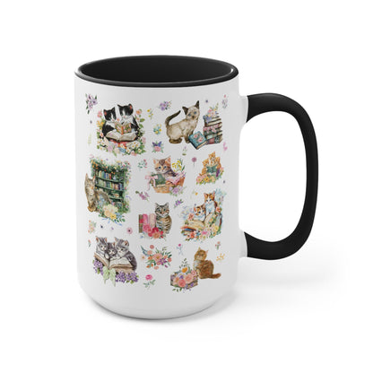 Bookish Cat Coffee Mug