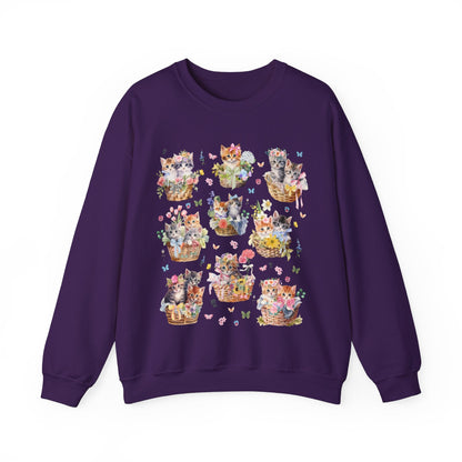 Kittens in Baskets Sweatshirt