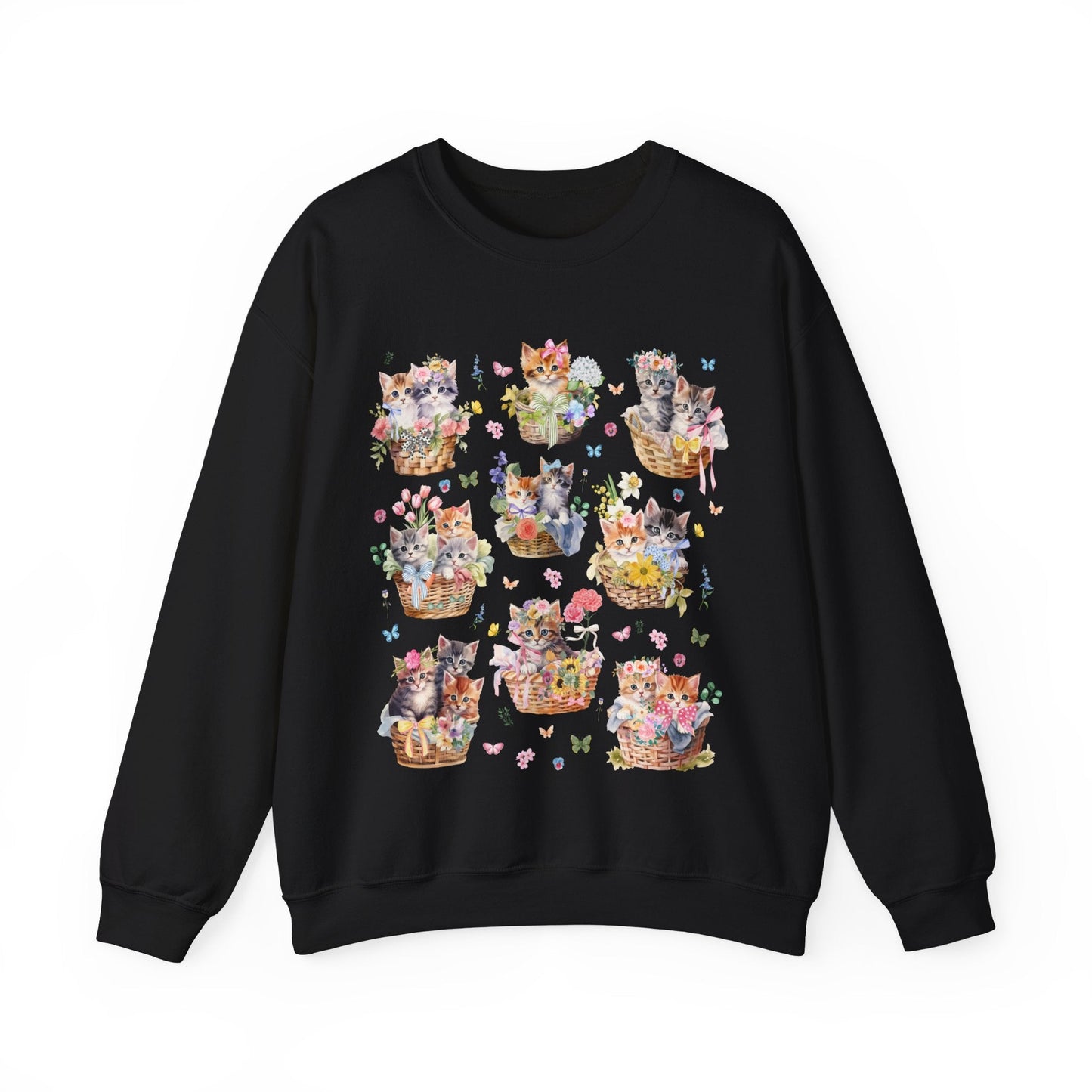 Kittens in Baskets Sweatshirt