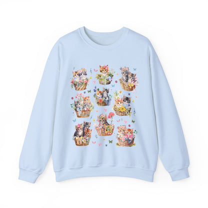 Kittens in Baskets Sweatshirt
