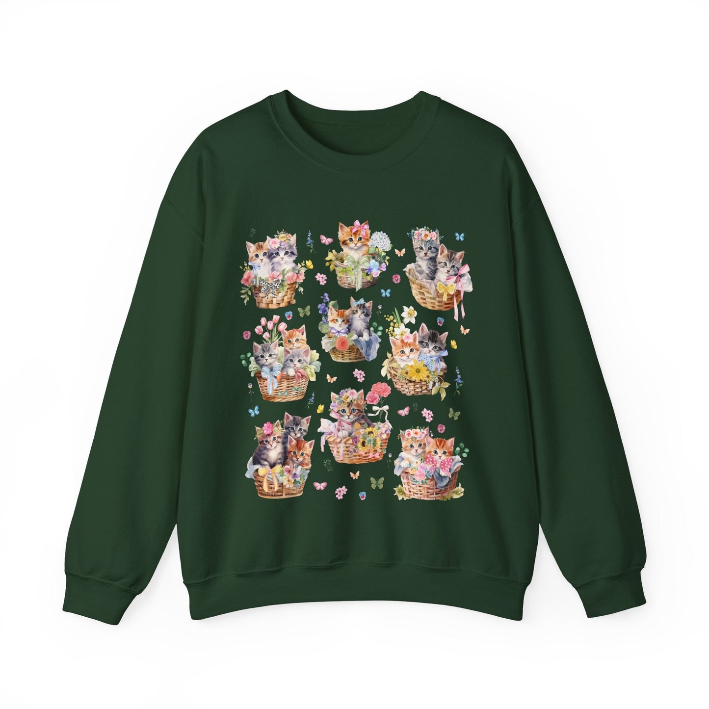 Kittens in Baskets Sweatshirt