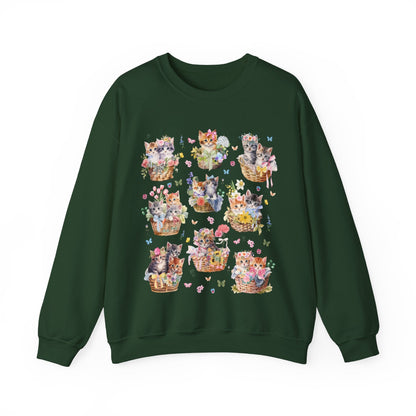 Kittens in Baskets Sweatshirt