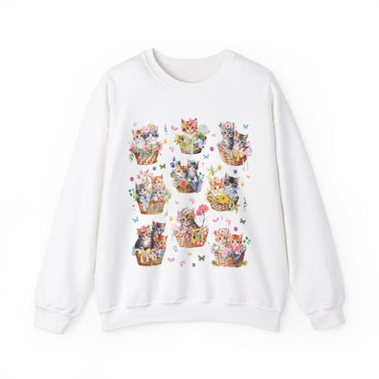 Kittens in Baskets Sweatshirt