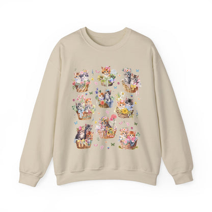 Kittens in Baskets Sweatshirt