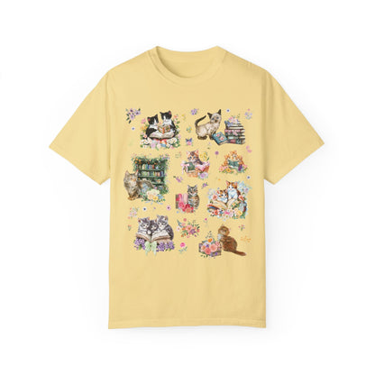 Bookish Cat Tee Shirt