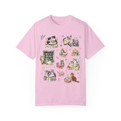 Bookish Cat Tee Shirt