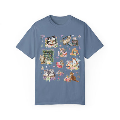 Bookish Cat Tee Shirt