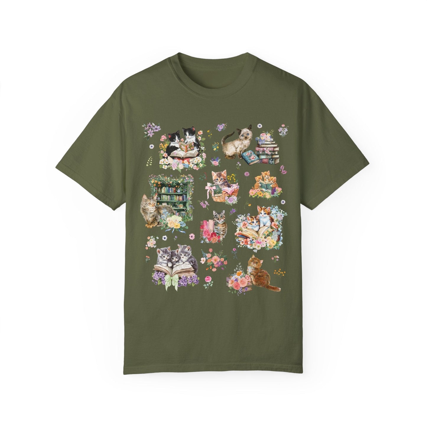 Bookish Cat Tee Shirt