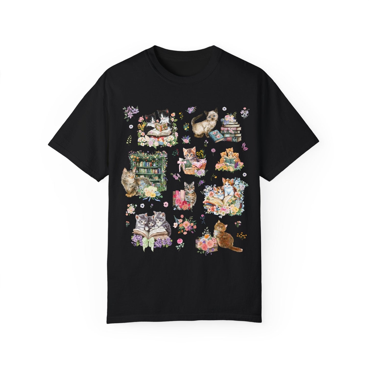 Bookish Cat Tee Shirt